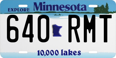 MN license plate 640RMT