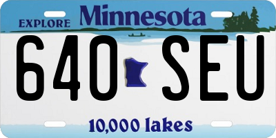 MN license plate 640SEU