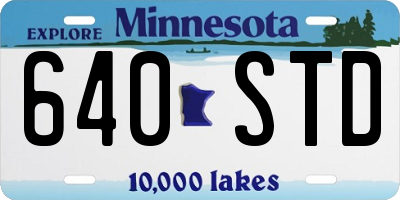 MN license plate 640STD