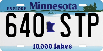 MN license plate 640STP
