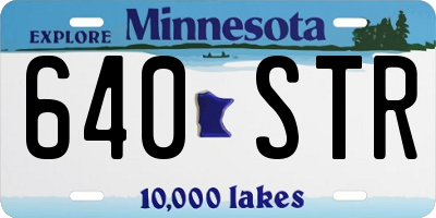 MN license plate 640STR