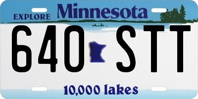 MN license plate 640STT