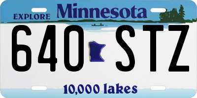 MN license plate 640STZ