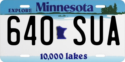 MN license plate 640SUA