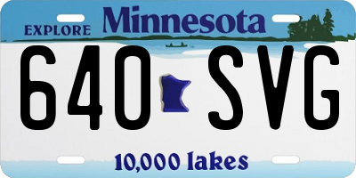 MN license plate 640SVG