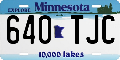 MN license plate 640TJC
