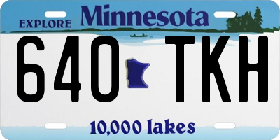 MN license plate 640TKH