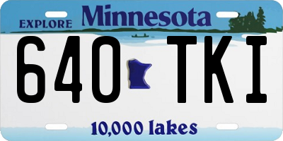 MN license plate 640TKI