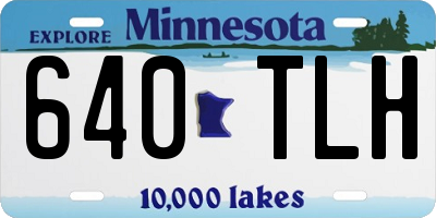MN license plate 640TLH