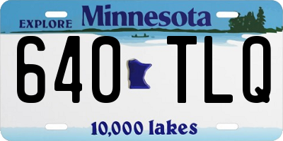 MN license plate 640TLQ