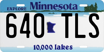 MN license plate 640TLS