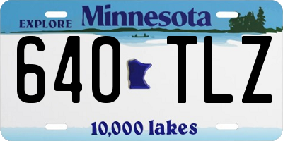 MN license plate 640TLZ