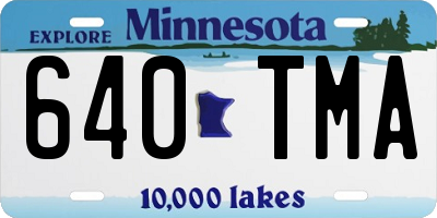 MN license plate 640TMA