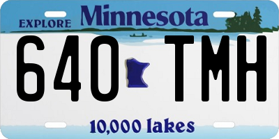 MN license plate 640TMH