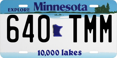 MN license plate 640TMM
