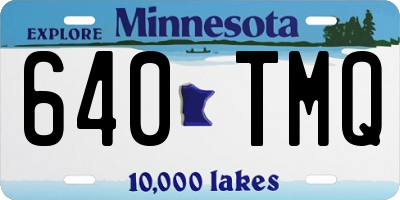 MN license plate 640TMQ