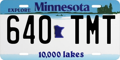 MN license plate 640TMT
