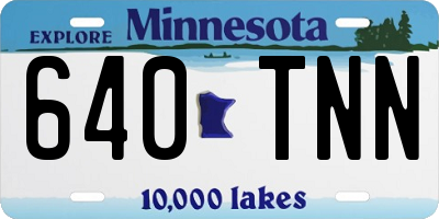 MN license plate 640TNN