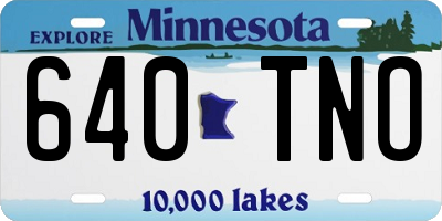 MN license plate 640TNO