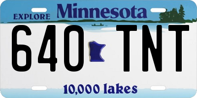 MN license plate 640TNT