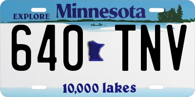 MN license plate 640TNV