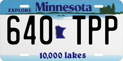 MN license plate 640TPP