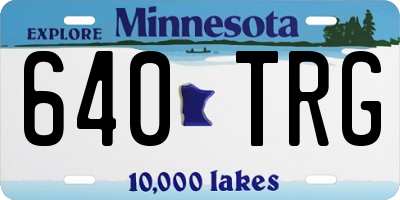 MN license plate 640TRG