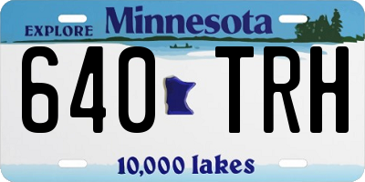 MN license plate 640TRH