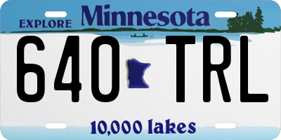 MN license plate 640TRL