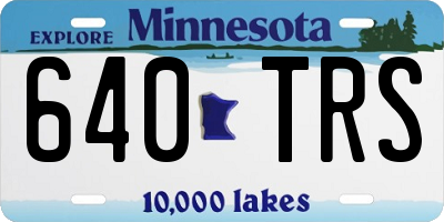 MN license plate 640TRS