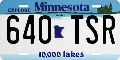 MN license plate 640TSR