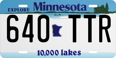 MN license plate 640TTR
