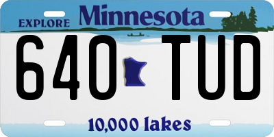 MN license plate 640TUD