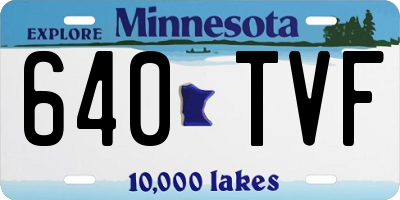 MN license plate 640TVF