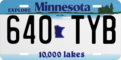 MN license plate 640TYB