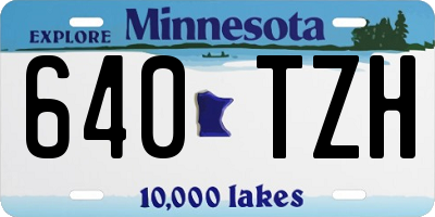 MN license plate 640TZH
