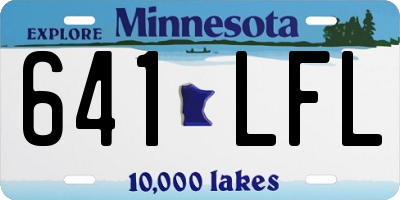 MN license plate 641LFL