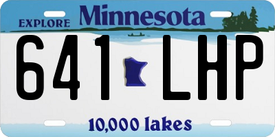 MN license plate 641LHP