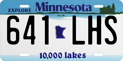 MN license plate 641LHS