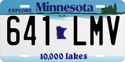 MN license plate 641LMV