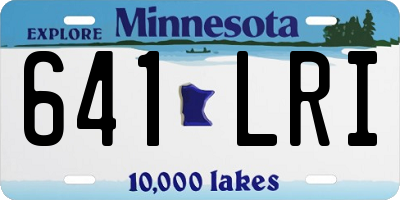 MN license plate 641LRI