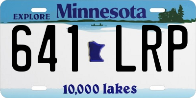 MN license plate 641LRP