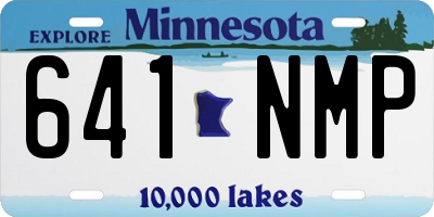 MN license plate 641NMP