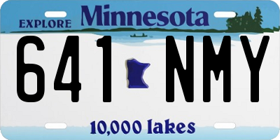 MN license plate 641NMY