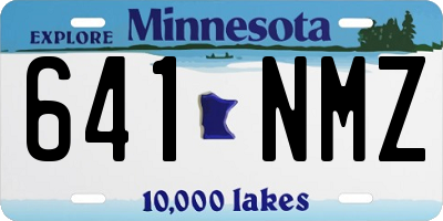 MN license plate 641NMZ