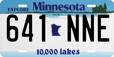 MN license plate 641NNE