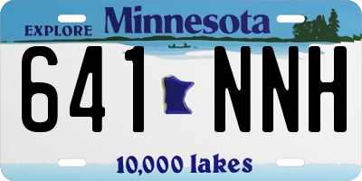 MN license plate 641NNH