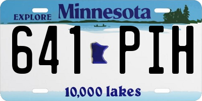 MN license plate 641PIH