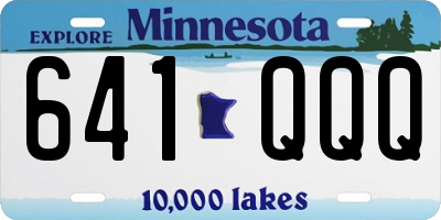 MN license plate 641QQQ