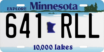 MN license plate 641RLL